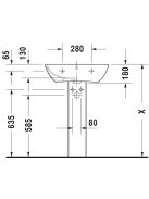 Duravit ME by Starck mosdó 60x46 2335600000