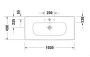 Duravit Viu kerámiamosdó 1030x490 mm, WonderGliss bevonattal 23441000001