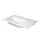 Duravit ME by Starck aszimmetrikus mosdó 83x49 cm csaplyuk nélkül, fehér alpin 2345830060