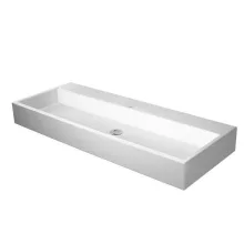   Duravit Vero Air csiszolt kerámia mosdó 120x47 cm, WonderGliss bevonattal, csaplyuk és túlfolyó nélkül, alpin fehér 23501200791