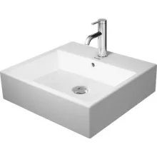   Duravit Vero Air Kerámia mosdó WonderGliss bevonattal 50x47 cm, bútorral aláépíthető, alpin fehér 23505000001