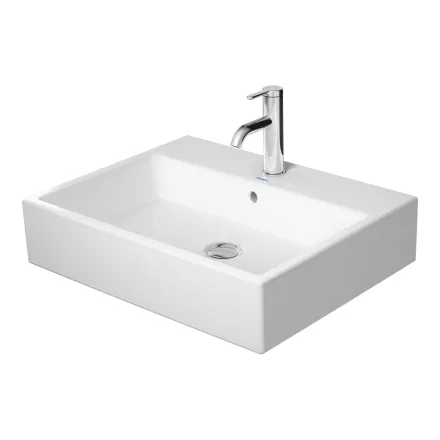 Duravit Vero Air kerámia mosdó 60x47 cm WonderGliss bevonattal, bútorral aláépíthető, alpin fehér 23506000001