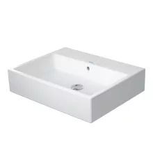   Duravit Vero Air csiszolt kerámia mosdó 60x47 cm, WonderGliss bevonattal, csapfurat nélkül, alpin fehér 23506000281