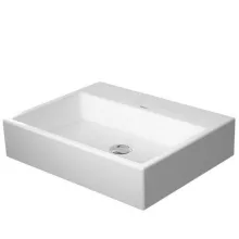   Duravit Vero Air csiszolt kerámia mosdó 60x47 cm, WonderGliss bevonattal, csaplyuk és túlfolyó nélkül, alpin fehér 23506000791