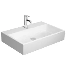   Duravit Vero Air csiszolt kerámia mosdó 70x47 cm, WonderGliss bevonattal, túlfolyó nélkül, alpin fehér 23507000711