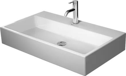 Duravit Vero Air csiszolt kerámia mosdó 80x47 cm, túlfolyó nélkül, alpin fehér 2350800071