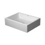 Duravit Vero Air csiszolt kerámia mosdó 50x38 cm, csaplyuk és túlfolyó nélkül, alpin fehér 2351500000