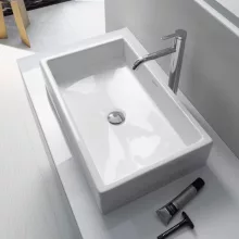   Duravit Vero Air csiszolt kerámia mosdó 60x38 cm, túlfolyó és csaplyuk nélkül, alpin fehér 2351600000