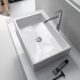 Duravit Vero Air csiszolt kerámia mosdó 60x38 cm, túlfolyó és csaplyuk nélkül, alpin fehér 2351600000