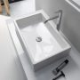 Duravit Vero Air csiszolt kerámia mosdó 60x38 cm, túlfolyó és csaplyuk nélkül, alpin fehér 2351600000