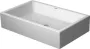 Duravit Vero Air csiszolt kerámia mosdó 60x38 cm, WonderGliss bevonattal, csaplyuk és túlfolyó nélkül, alpin fehér 23516000001