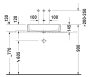 Duravit Vero Air csiszolt kerámia mosdó 60x38 cm, túlfolyó és csaplyuk nélkül, alpin fehér 2351600000