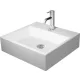 Duravit Vero Air csiszolt kerámia mosdó 50x47 cm, WonderGliss bevonattal, túlfolyó nélkül, alpin fehér 23525000411