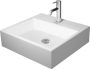 Duravit Vero Air csiszolt kerámia mosdó 50x47 cm, WonderGliss bevonattal, túlfolyó nélkül, alpin fehér 23525000411