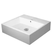   Duravit Vero Air csiszolt kerámia mosdó 50x47 cm, WonderGliss bevonattal, csaplyuk nélkül, alpin fehér 23525000601