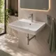 Duravit D-Neo 60x44 cm mosdó szett lefolyógarnitúrával és króm csapteleppel