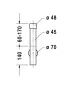 Duravit D-Neo 60x44 cm mosdó szett lefolyógarnitúrával és króm csapteleppel