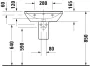 Duravit D-Neo 60x44 cm fehér kerámia mosdó 2366600000
