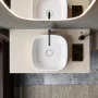 Duravit Zencha kerámia mosdótál 42x42 cm, WonderGliss bevonattal, fényes fehér 23734200791