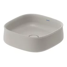  Duravit Zencha kerámia mosdótál 42x42 cm, WonderGliss bevonattal, matt szürke 23734267791