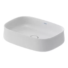   Duravit Zencha kerámia mosdótál 55x39 cm WonderGliss bevonattal, matt fehér 23735532791
