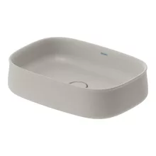   Duravit Zencha kerámia mosdótál 55x39 cm, matt szürke, WonderGliss bevonattal 23735567791