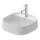 Duravit Zencha kerámia mosdótál 42x42 cm, matt fehér 2374423271