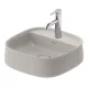Duravit Zencha kerámia mosdótál 42x42 cm, matt szürke 2374426771