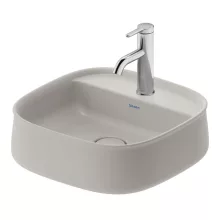   Duravit Zencha kerámia mosdótál 42x42 cm WonderGliss bevonattal, matt szürke 23744267711