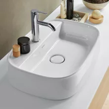  Duravit Zencha kerámia mosdótál 55x39 cm, csaplyukkal és rögzítővel, fehér 2374550071