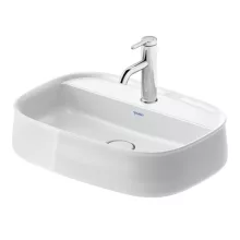   Duravit Zencha kerámia mosdótál 55x39 cm WonderGliss bevonattal, fehér 23745500711