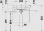 Duravit No.1 mosdó túlfolyóval 600x460 mm, magasfényű fehér 23756000002