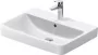 Duravit No.1 DuraStyle Basic mosdó túlfolyóval 650x460 mm, magasfényű fehér 23756500002