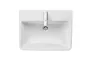 Duravit No.1 DuraStyle Basic mosdó túlfolyóval 650x460 mm, magasfényű fehér 23756500002