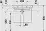 Duravit No.1 DuraStyle Basic mosdó túlfolyóval 650x460 mm, magasfényű fehér 23756500002