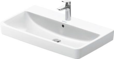 Duravit No.1 DuraStyle Basic mosdó túlfolyóval 800x460 mm, magasfényű fehér 23758000002