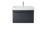 Duravit No.1 DuraStyle Basic mosdó túlfolyóval 800x460 mm, magasfényű fehér 23758000002
