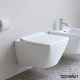 Duravit Viu öblítőperem nélküli fali WC csésze 37x57 cm rögzítővel, fehér alpin 2511090000