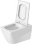 Duravit Viu öblítőperem nélküli fali WC csésze 37x57 cm rögzítővel, fehér alpin 2511090000