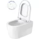 Duravit ME by Starck öblítőperem nélküli fali WC csésze 37x57 cm, WonderGliss bevonattal 25290900001