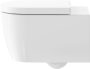 Duravit ME by Starck öblítőperem nélküli fali WC csésze 37x57 cm, Durafix rögzítővel 2529090000