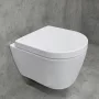 Duravit ME by Starck öblítőperem nélküli Kompakt fali WC csésze 37x48 cm, Durafix rögzítővel 2530090000