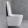 Duravit ME by Starck öblítőperem nélküli Kompakt fali WC csésze 37x48 cm, Durafix rögzítővel 2530090000