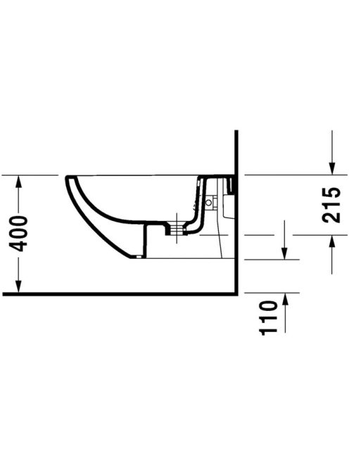 Duravit Architec fali bidé 2531150000