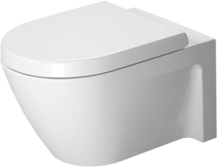 Duravit Starck 2 fali WC csésze 37,5x62 cm rögzítővel, ülőke nélkül, fehér alpin 2533090000
