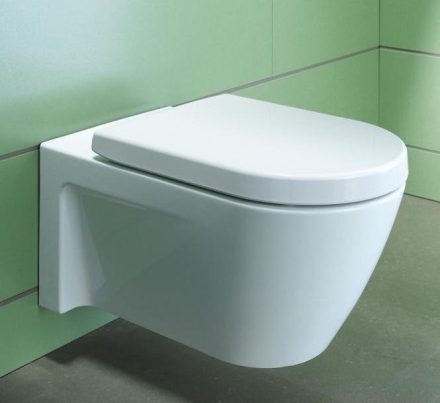Duravit Starck 2 fali WC csésze öblítőperemmel 37x54 cm, fehér alpin 2534090000