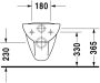 Duravit D-Code mélyöblítésű fali WC csésze 253509