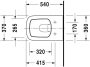 Duravit DuraStyle fali WC csésze 2536090000