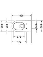 Duravit Darling New nyújtott fali WC csésze 2544090000