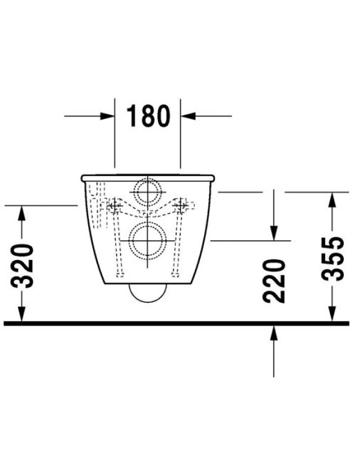 Duravit Darling New nyújtott fali WC csésze 2544090000